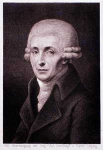 Ritratto del compositore austriaco Joseph Haydn (1732-1809) Incisione. XIX secolo. Milano, biblioteca del conservatorio da Unknown artist