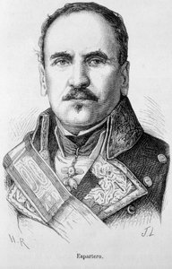 Ritratto di Baldomero Espartero, Duca della Vittoria, Generale e statista spagnolo (1793 - 1879) da Unknown artist