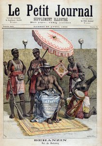 Ritratto di Behanzin (1844-1900), re del Dahomey (Benin) - in "Le Petit Journal" del 23/4/1892 da Unknown artist