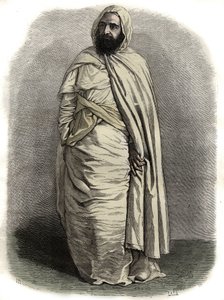 Ritratto di Ben Mahi Ed Din Abd El Kader (Abd El-Kader) (1808-1883) Emiro di Mascara, leader militare e religioso da Unknown artist
