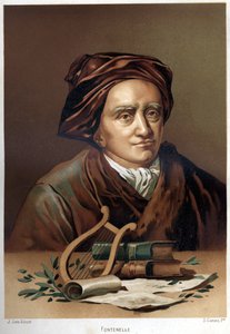 Ritratto di Bernard Le Bouyer (Le Bovier) de Fontenelle (1657-1757). Cromolitografia della fine del XIX secolo. da 