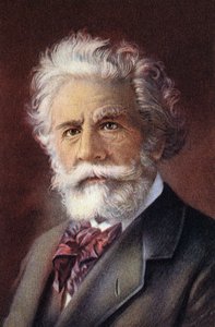 Ritratto di Camille Flammarion, astronomo e giornalista scientifico francese.