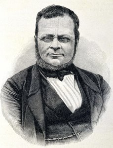 Ritratto di Camillo Benso, Conte di Cavour (1810-1861), statista italiano, da una foto del 1860 da Unknown artist