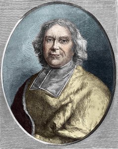 Ritratto del cardinale Fleury (1653-1743). Incisione di André Hercule de Fleury del 1866 da Unknown artist
