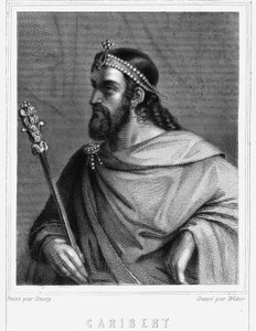 Ritratto di Cariberto (? -?), Re di Parigi (561 - 567) - in “Histoire des Français” di Lavallée, incisione da Unknown artist
