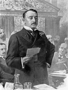 Ritratto di Cecil John Rhodes (1853-1902) uomo d