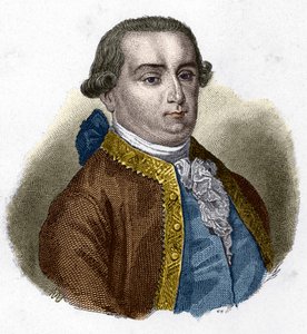 Ritratto di Cesare Bonesana, Marchese di Beccaria (1738 - 1794), giurista italiano da Unknown artist