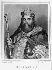 Ritratto di Carlo III (839 - 888), Imperatore d