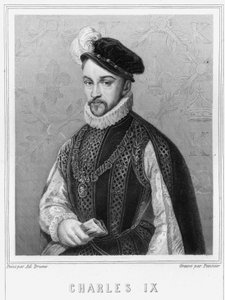 Ritratto di Carlo IX (1550 - 1574), Re di Francia - in “Histoire des Français” di Lavallée, incisione da Unknown artist