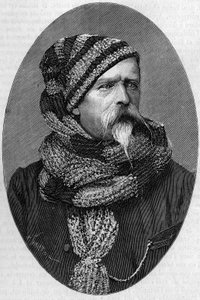 Ritratto di Charles Marie Etienne Champion Dubois de Nansouty (1815-1895), generale francese, in abito da montagna. (Da una fotografia scattata a Bagneres de Bigorre nel 1879). Incisione in "La Nature: revue des sciences et de leurs applications aux arts e da Unknown artist