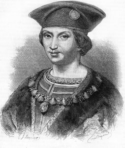 Ritratto di Carlo VIII re di Francia (1470-1498).
