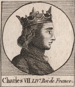 Ritratto di Carlo VII (1403-1461) re di Francia - CARLO VII (1403-1461) re di Francia