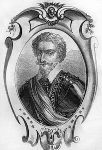 Ritratto di Charles de Gontaut, Barone, poi Duca di Biron (1562-1602). Maresciallo di Francia. incisione del 1866 da Unknown artist