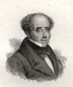 Ritratto di Chateaubriand, incisione del XIX secolo da Unknown artist