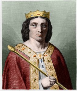 Ritratto di Childerico II (ca. 653 - 675), Re di Austrasia - in 