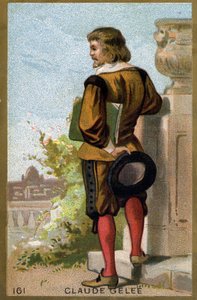 Ritratto di Claude Gellée detto Le Lorrain (1600 - 1682). Cromolitografia della fine del XIX secolo