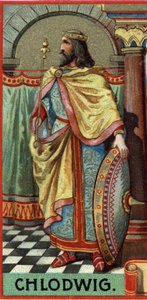 Ritratto di Clodoveo, Re dei Franchi dal 481 al 511 d.C. da Unknown artist