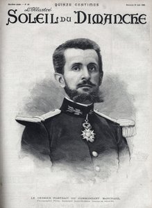 Ritratto del comandante Jean Baptiste Marchand (1863-1934). Incisione in "Le soleil-du-dimanche", 25 giugno da Unknown artist