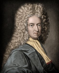 Ritratto di Daniel Defoe o Defoe (1660-1731), scrittore e giornalista inglese - Daniel Defoe (1660-1731) - Romanziere e giornalista inglese da Unknown artist