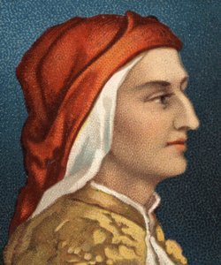 Ritratto di Dante Alighieri, scrittore italiano da Unknown artist