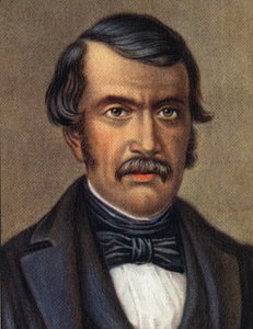 Ritratto di David Livingstone, missionario scozzese ed esploratore africano. da Unknown Artist