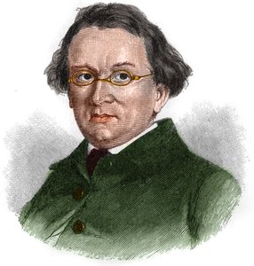 Ritratto di Eduard Mörike (1804-1875), scrittore romantico tedesco. da Unknown artist