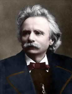 Ritratto di Edvard Grieg (1843 - 1907) compositore norvegese. da Unknown artist