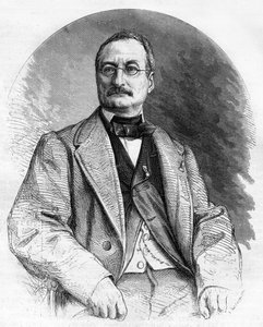 Ritratto di Elie Berthet, scrittore francese del XIX secolo