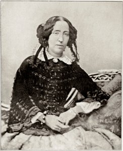 Ritratto di Emma Roberts, fidanzata per alcuni mesi del patriota italiano Giuseppe Garibaldi (1807-1882). Da una fotografia. Collezione privata