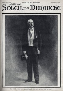 Ritratto di Félix Faure (1841-1899), Presidente della Repubblica Francese pubblicato durante la sua morte il 16 febbraio al Palazzo dell
