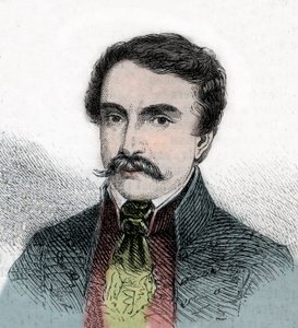 Ritratto di Ferenc Deak, politico ungherese - Incisione da 