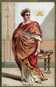 Ritratto di François-Joseph Talma (1763-1826), attore francese. Cromolitografia della fine del XIX secolo da Unknown artist