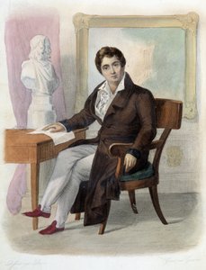 Ritratto di François-Joseph (François Joseph) Talma (1763-1826), comico francese. in Ed. Mennechet, “Le Plutarque français” da Unknown artist