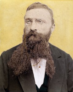 Ritratto di François Auguste René Rodin - scultore francese - fotografia intorno al 1885 da Unknown artist
