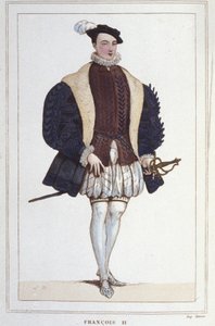 Ritratto di Francesco II (1544 - 1560), Re di Francia. Incisione del 1830. da Unknown artist