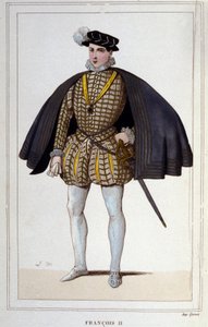 Ritratto di Francesco II (1544 - 1560), Re di Francia incisione del 1830 da Unknown artist