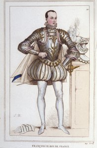 Ritratto di Francesco II (1544 - 1560), Re di Francia incisione del 1830 da Unknown artist