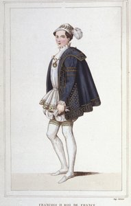 Ritratto di Francesco II (1544-1560), Re di Francia incisione del 1830 da Unknown artist