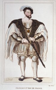 Ritratto di Francesco I (1494-1547) Incisione del 1830
