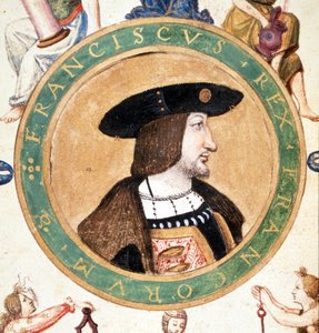Ritratto di Francesco I, miniatura del XVI secolo da Unknown artist