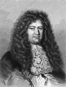 Ritratto di François Michel Le Tellier, Marchese di Louvois (1639 - 1691), politico francese - in "Histoire des Français" di Lavallée, incisione, sd da Unknown artist