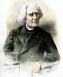 Ritratto di Franz Liszt (1811-1886) compositore e pianista ungherese. da Unknown artist