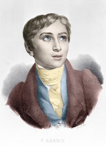 Ritratto di Franz Liszt (1811-1886), compositore e pianista ungherese. da Unknown artist