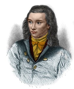Ritratto di Friedrich von Hardenberg, detto Novalis (1772-1801), poeta tedesco del movimento romantico. da Unknown artist