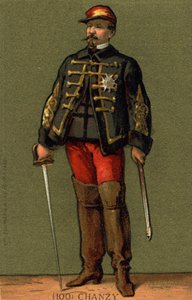 Ritratto del Generale Chanzy (1823 - 1883) Cromolitografia della fine del XIX secolo. da Unknown artist
