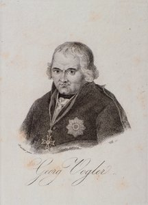 Ritratto di Georg Joseph Vogler (abate Vogler) (incisione) da Unknown artist