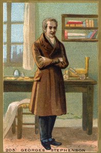 Ritratto di George Stephenson (1781-1848), ingegnere britannico da Unknown artist