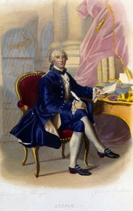 Ritratto di Georges Louis Leclerc, Conte di Buffon (1707 - 1788), naturalista e scrittore francese. In "Le Plutarque français"