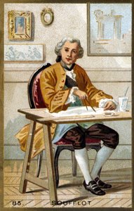 Ritratto di Germain Soufflot (1713 - 1780), architetto francese (cromolitografia della fine del XIX secolo) da Unknown artist