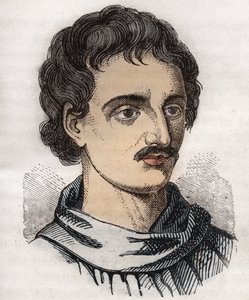 Ritratto di Giordano Bruno (1548-1600) frate domenicano italiano, filosofo, matematico, poeta e astrologo